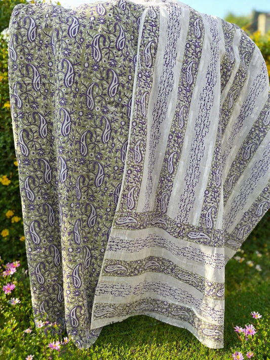 Lawn block print 2 pc 029