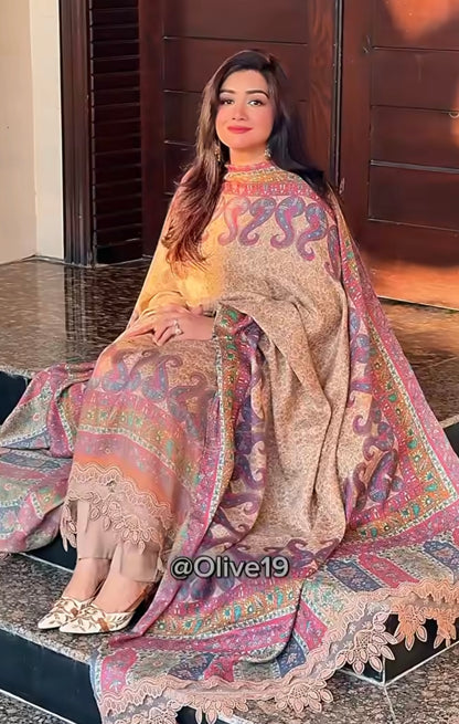 Pashmina Printed Suit 000223