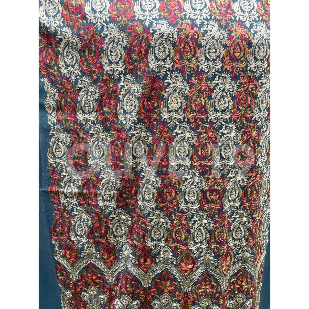 Pashmina Suit (greyish Blue)