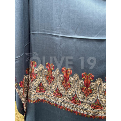Pashmina Suit (greyish Blue)