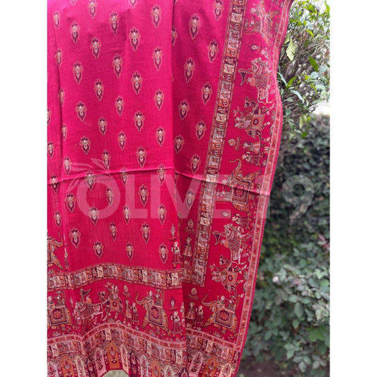 Pashmina Mughal art Shawl 123