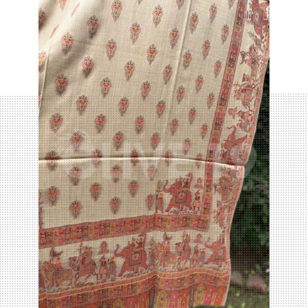 Pashmina Shawl Mughal Art Work 121