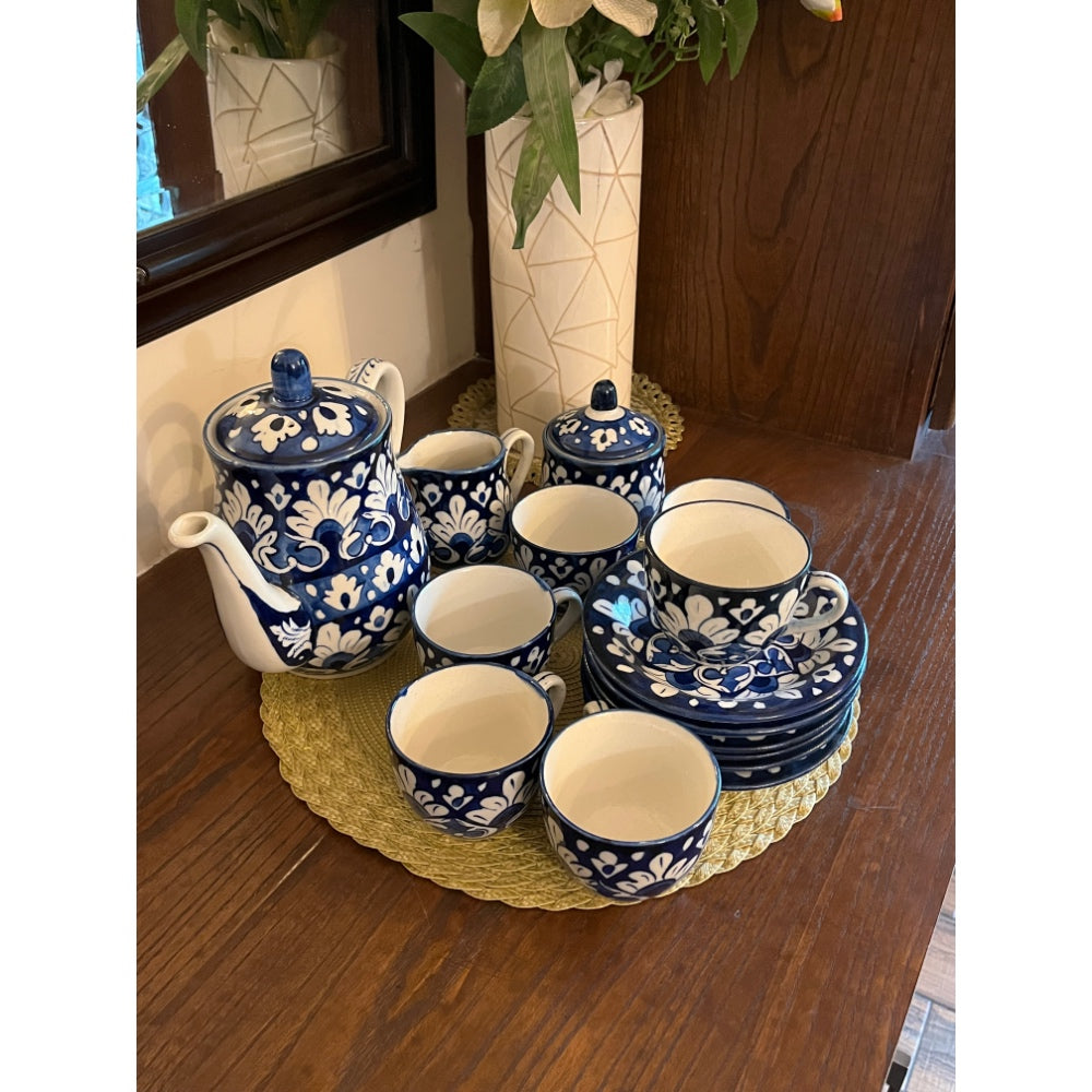 Shahkaar-e-Neel Tea Set