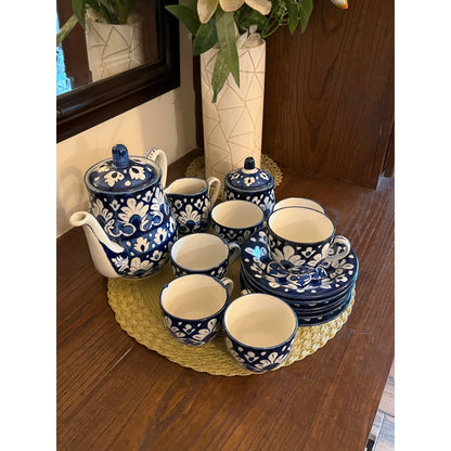 Shahkaar-e-Neel Tea Set