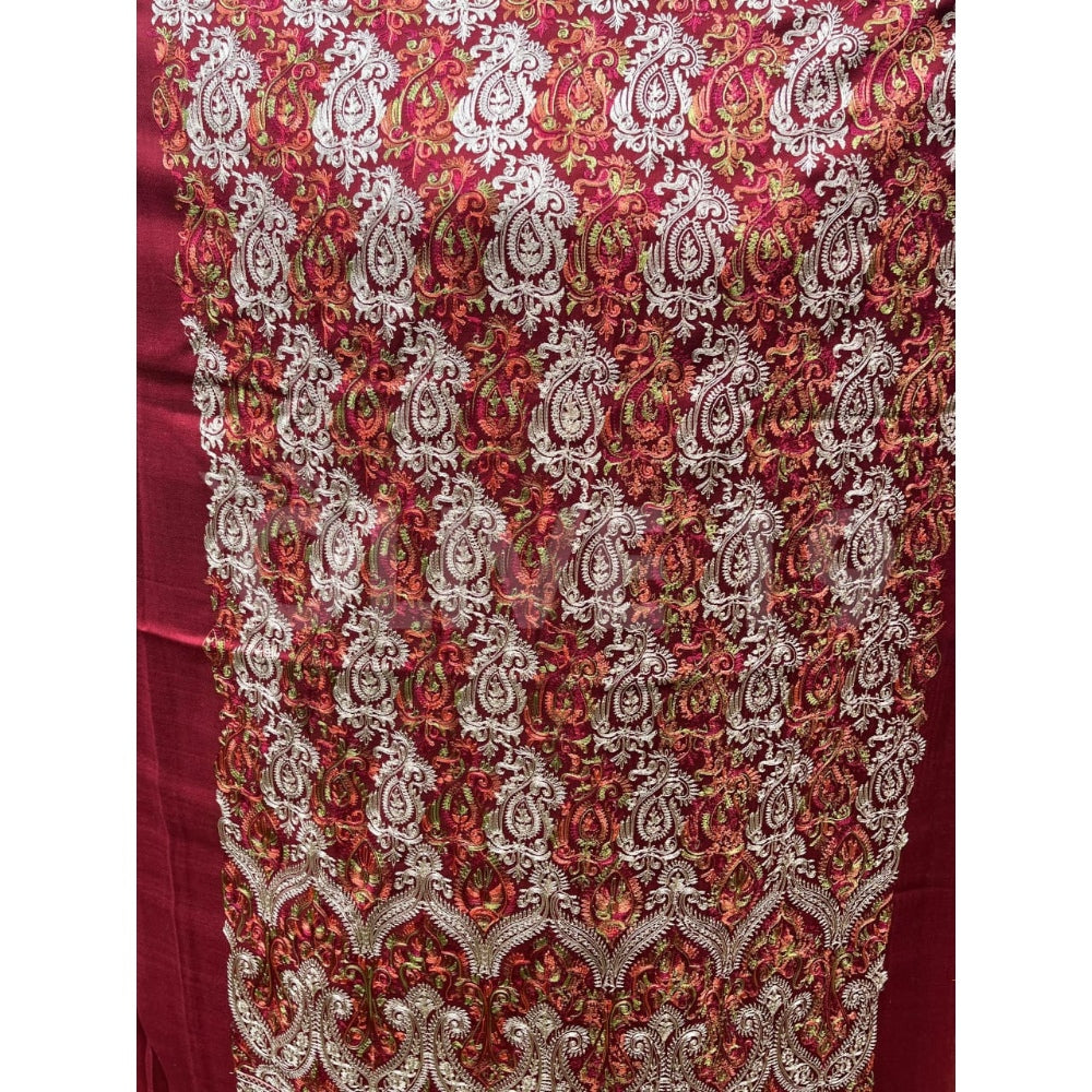 Pashmina Suit (Maroon)