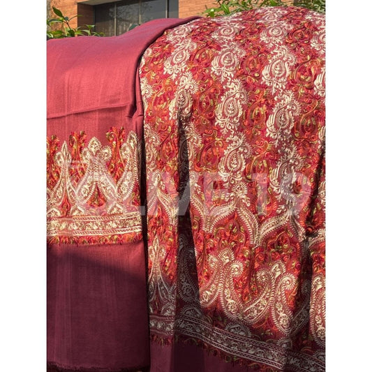 Pashmina Suits Tea Pink