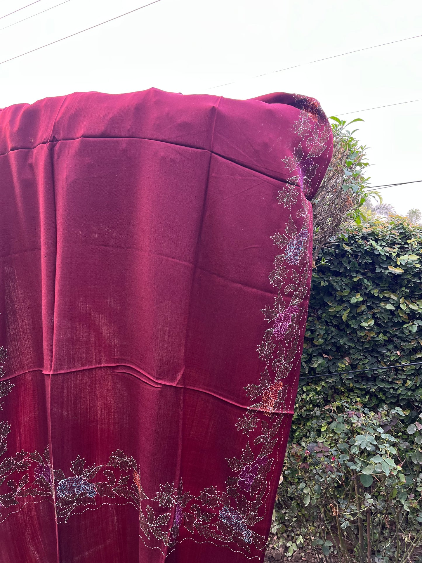 Pashmina Hand-Embroidered Shawl 0335