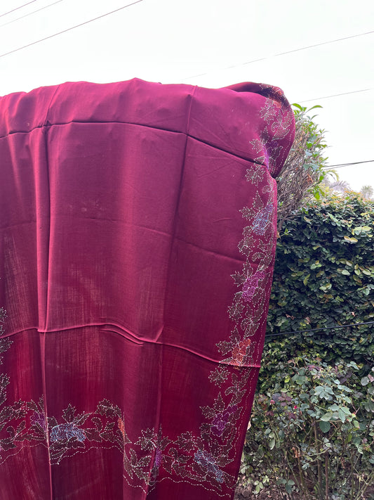 Pashmina Hand-Embroidered Shawl 0335