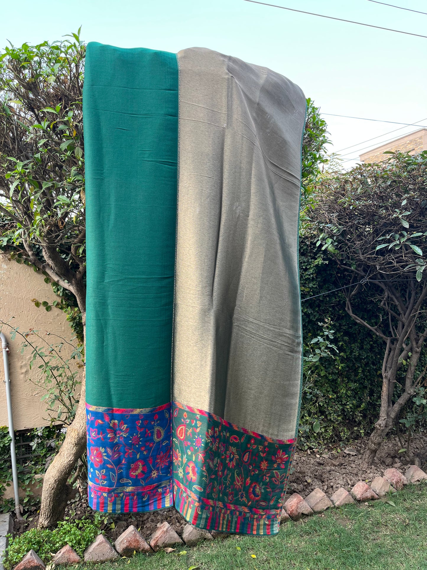 Elegant Double Sided Moon Light Shawl 0673