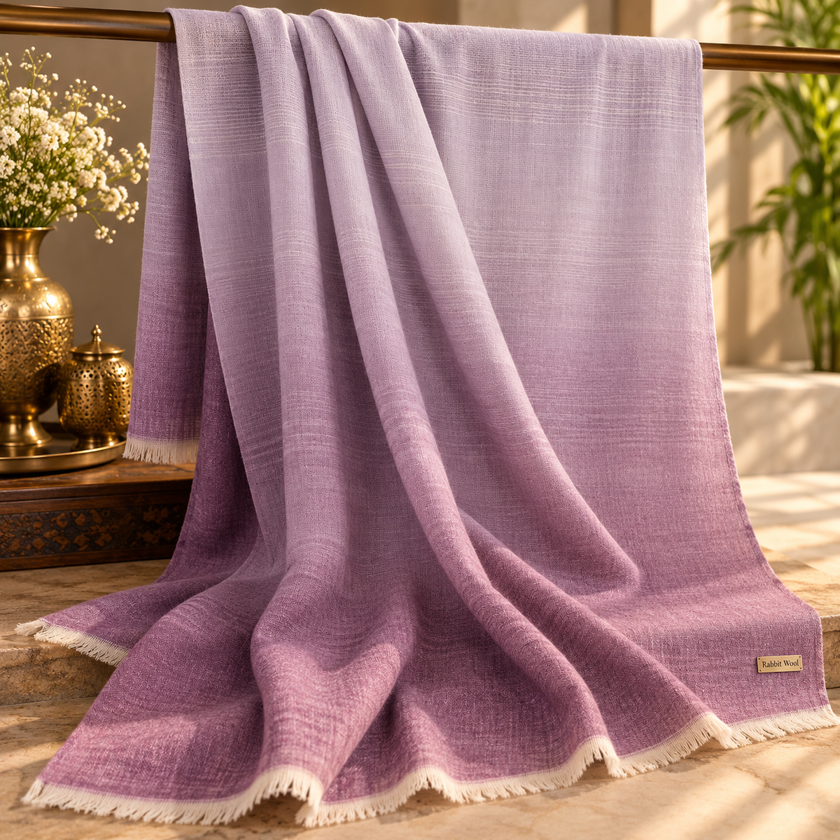 Rabbit Wool Stole 0926