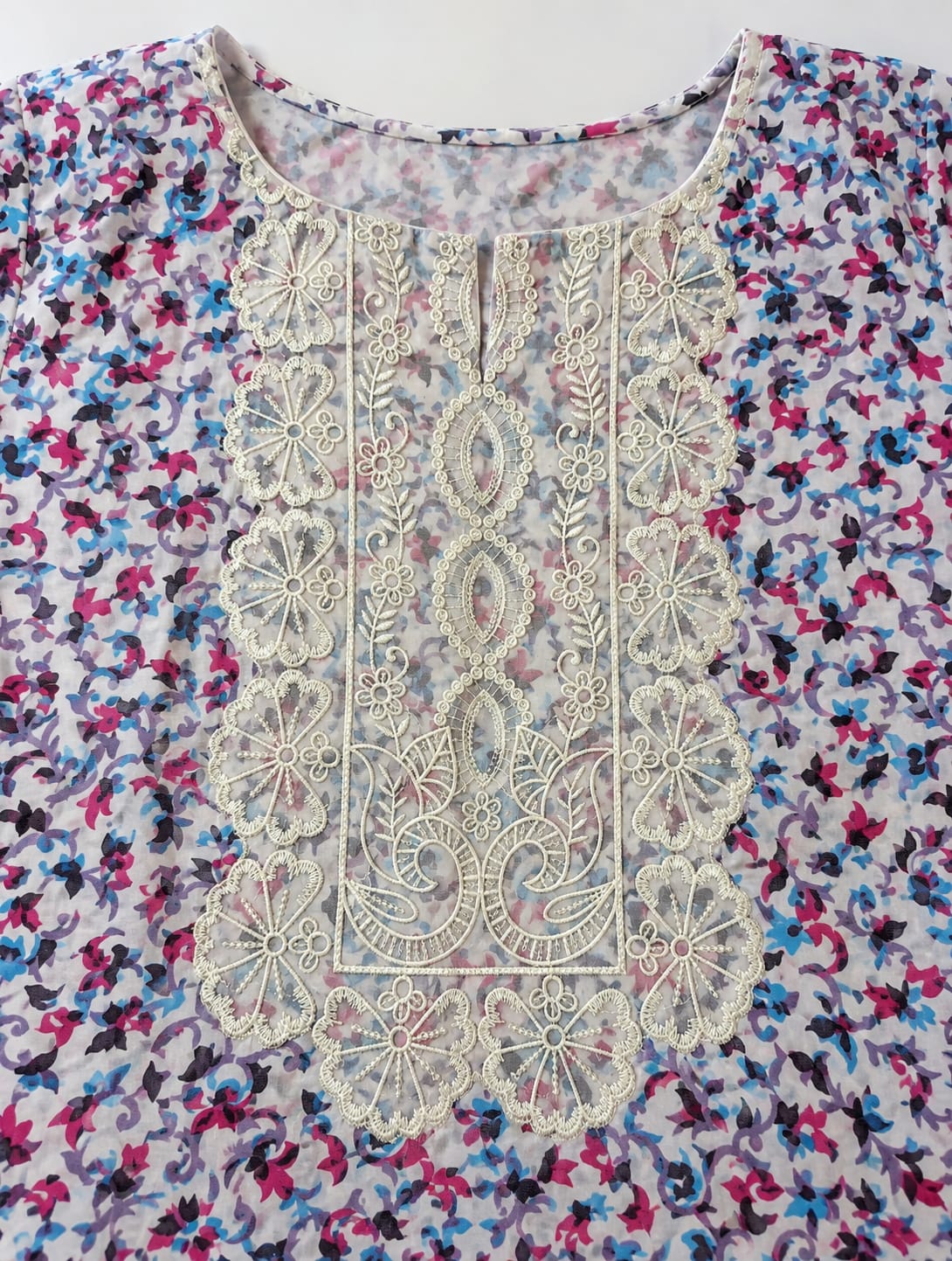 2 pc stitched block print suit 001003