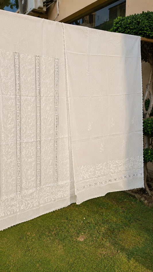 White Tarkashi work 00670