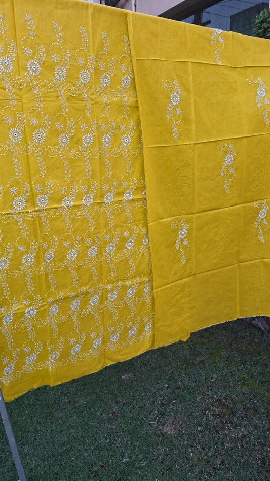 Full front emb 2pc (OLIVE YELLOW) 00669