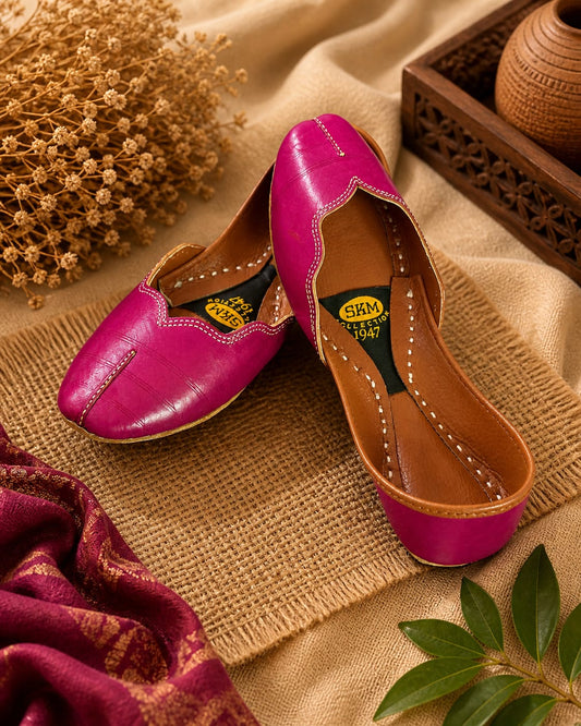 Plain Leather Khussa 034