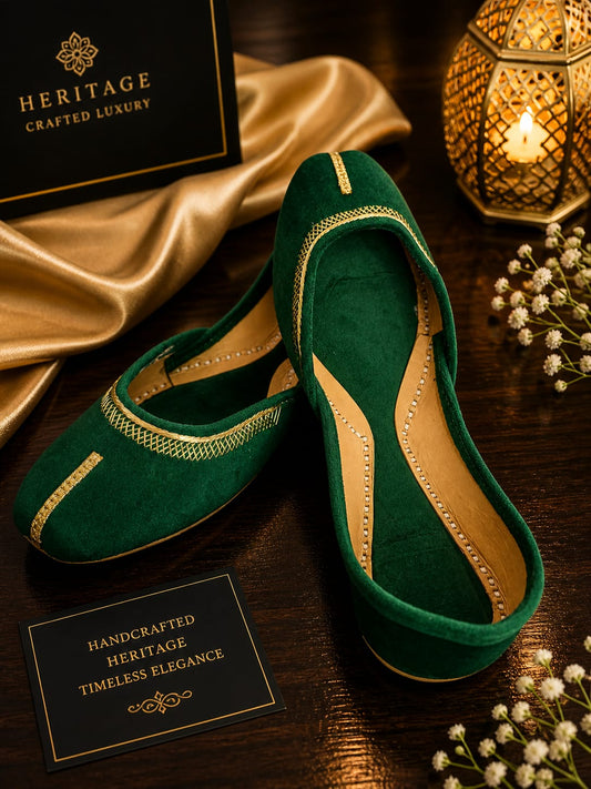 Leather Velvet Green 00043
