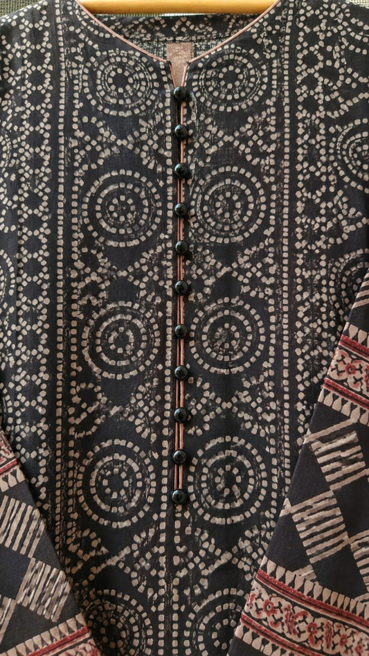 Stitched Ajrak 2 pc 00647