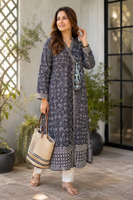 Luxury Ajrak Shirt 001001 (Stitched)