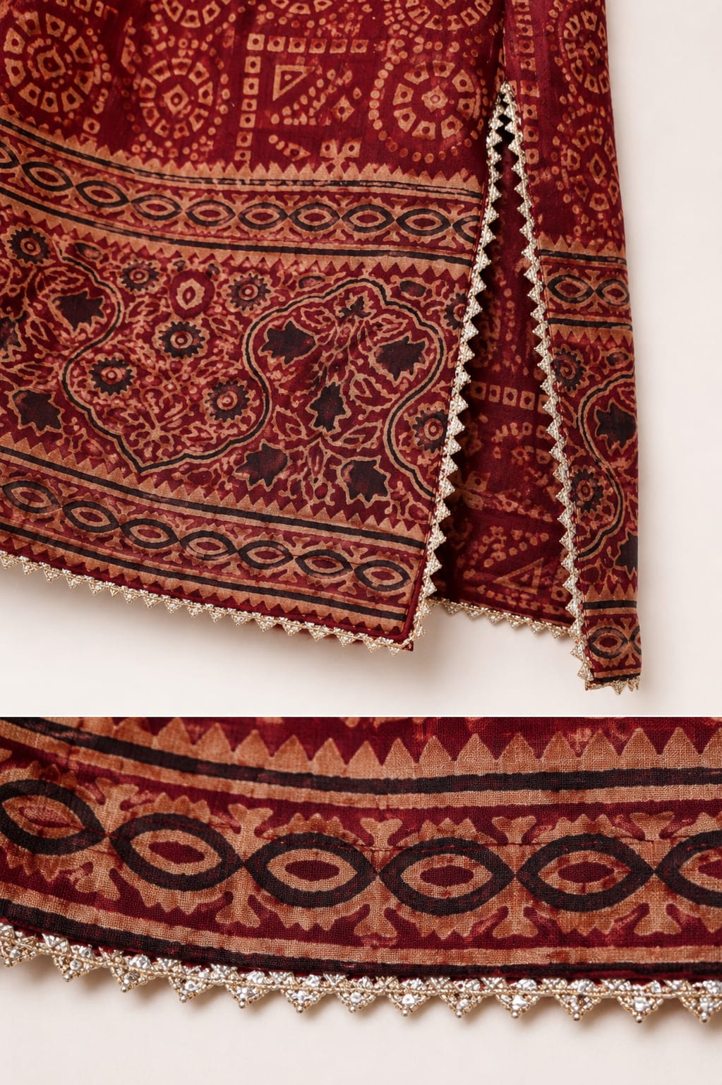 Ajrak 2 pc Stitched  001005