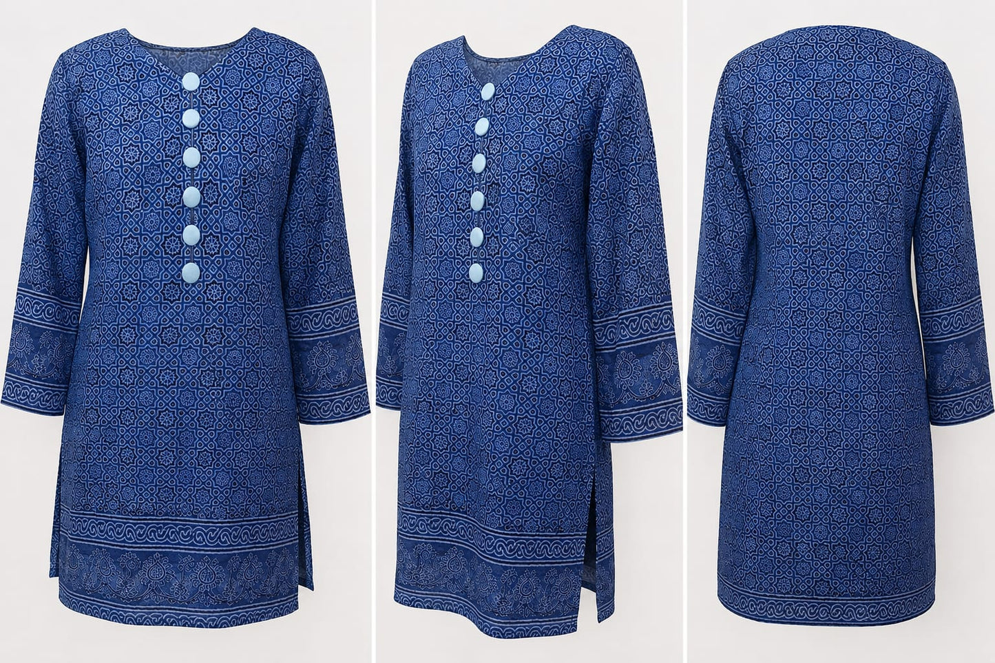 Stitched Ajrak 2 pc 0031
