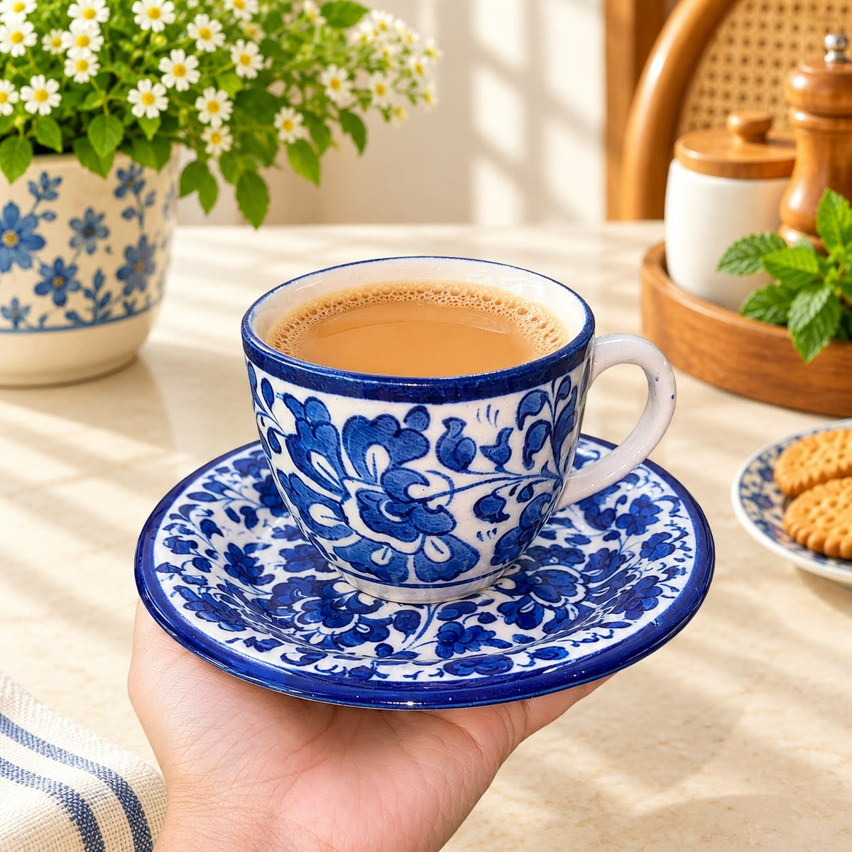 Feroza Cup and Saucer  (0451)