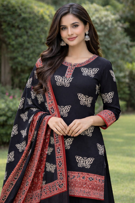 Organic Dyed Ajrak 2Pc 018