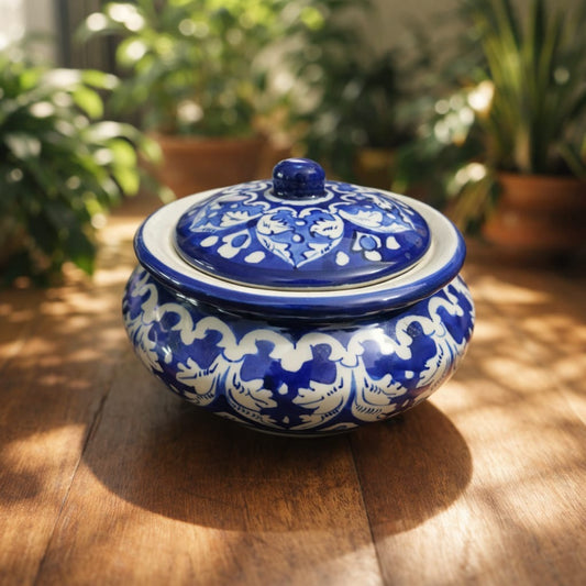 Blue Pottery Handi