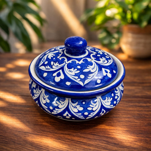 Blue Pottery Small Handi