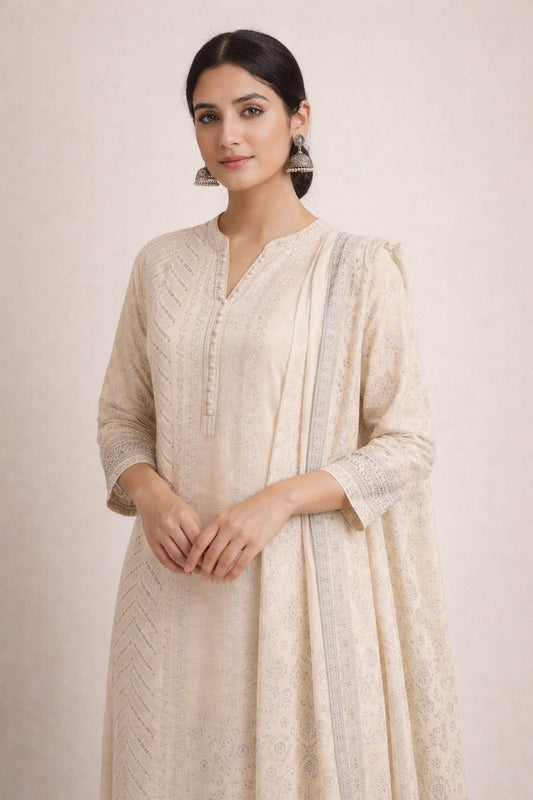 2 pc Block- Print Suit 019