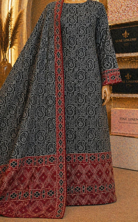 Organic Dyed Ajrak 2Pc UNStitched 047