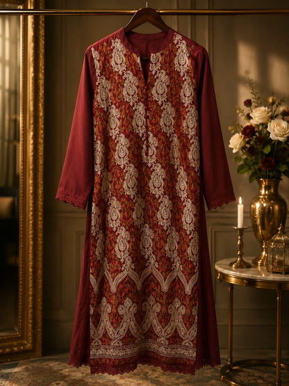 Wool Pashmina 3 Piece Suit 0813