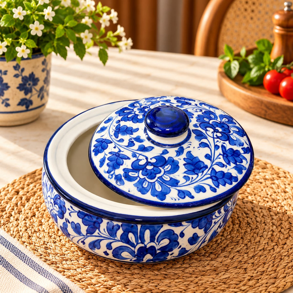 Blue Pottery Large Handi 0957