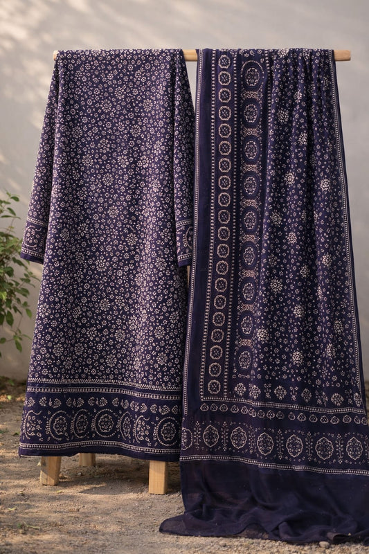 Organic Dyed Ajrak 2Pc 025