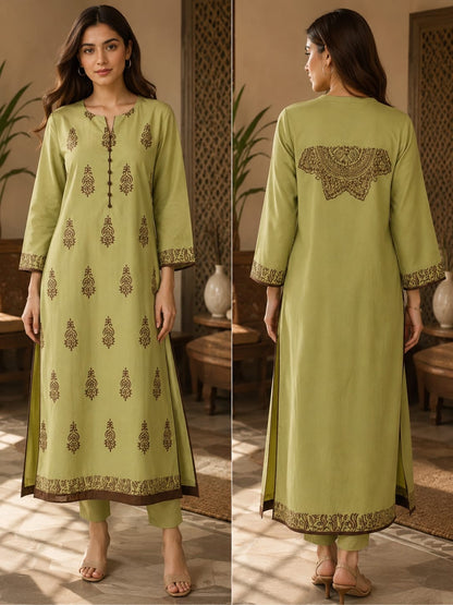 Marina Blockprint Stitched Shirt 0808