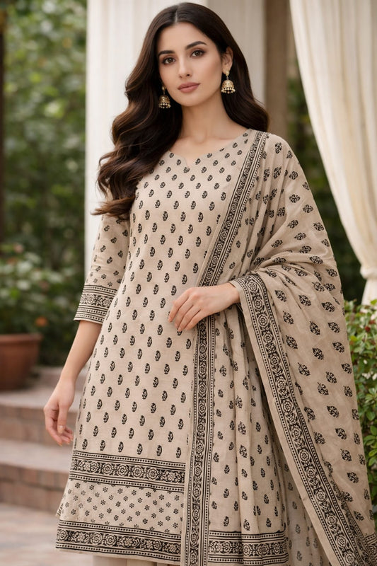 Block print 2pc Suit 024