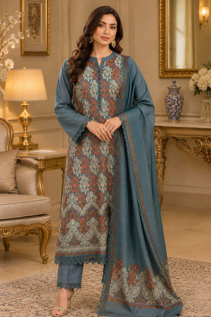Pashmina Stitched 3-Piece Suit 0812