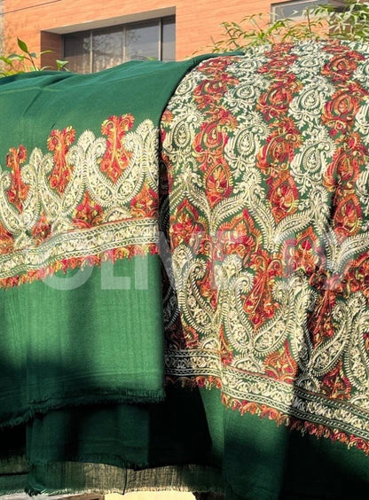 Pashmina suit 0521 (Bottel Green)
