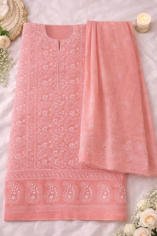 Lawn 2 Pc Suit (Pink) 0136