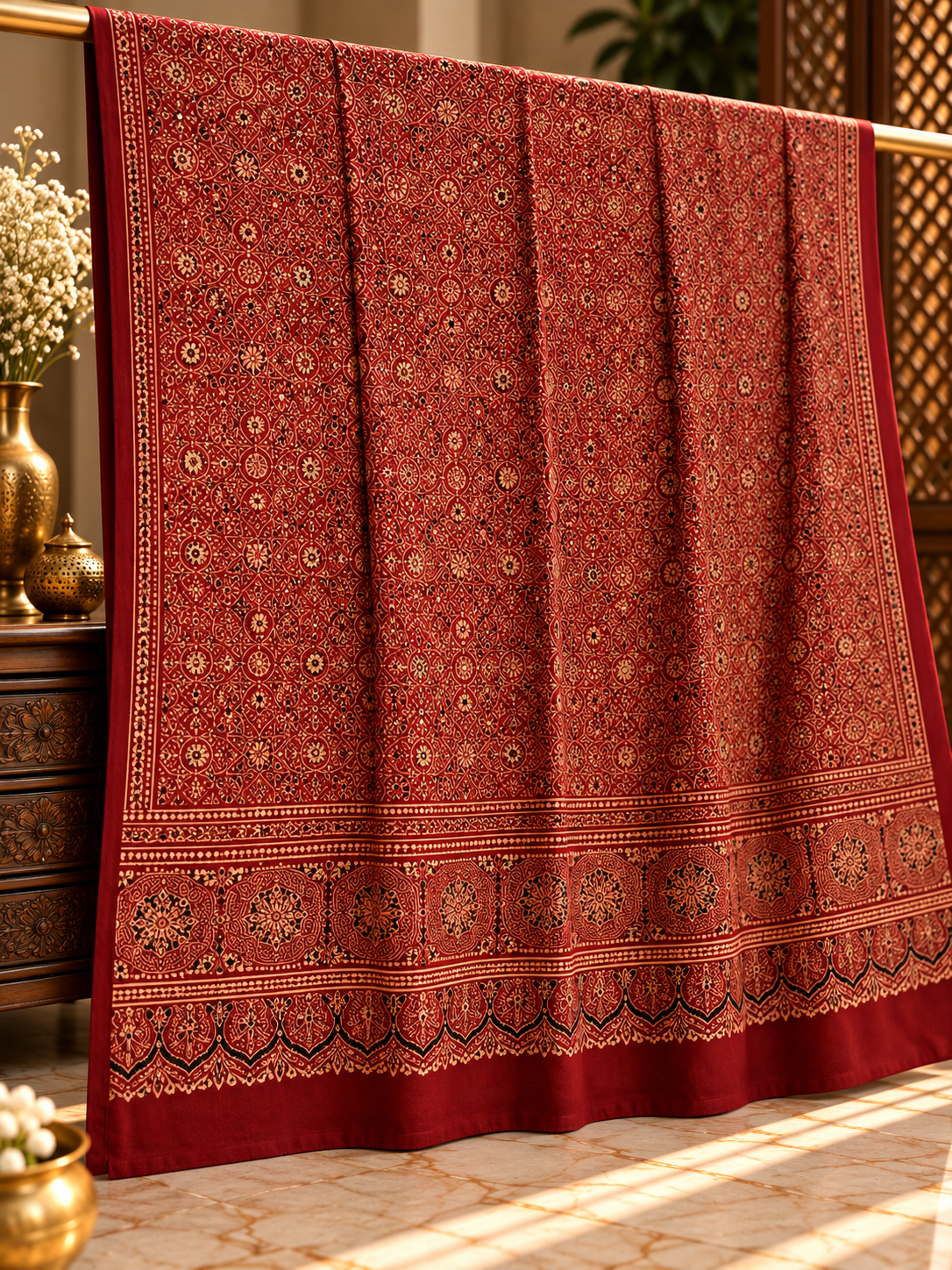 Ajrak Noir – Organic Dyed 2PC 0919