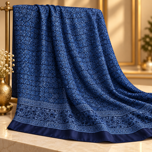 Organic Dyed Shamos Silk Ajrak Shirt 0906