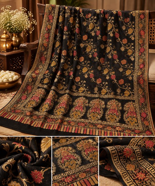 Regal Kani Zari Wool Blend  KZ-0880