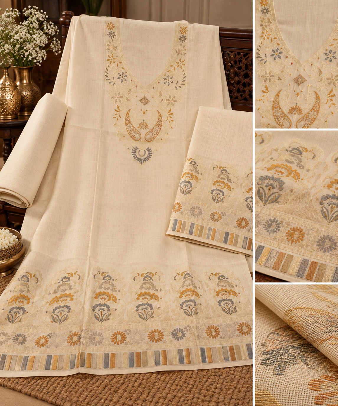 Regal Kani Zari Wool Blend---KZ-0878