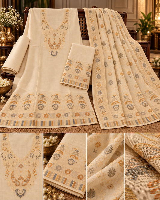 Regal Kani Zari Wool Blend---KZ-0878