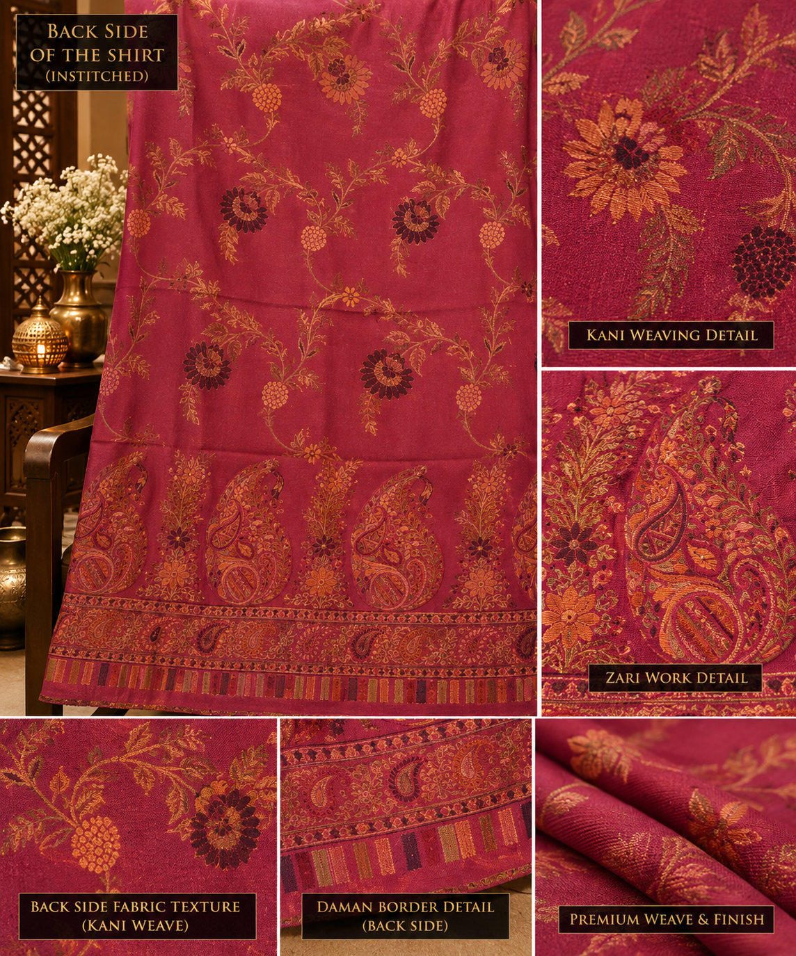 Regal Kani Zari Wool Blend| KZ-0879
