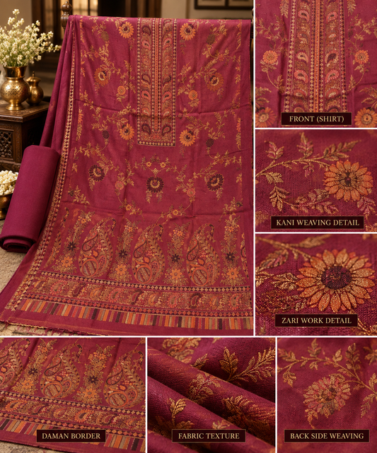 Regal Kani Zari Wool Blend| KZ-0879