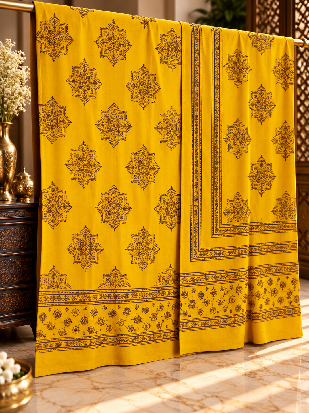 Ajrak Noir – Organic Dyed 2PC 0918