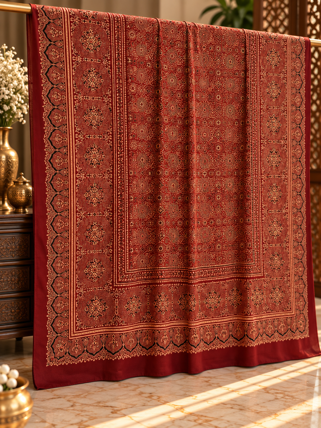 Ajrak Noir – Organic Dyed 2PC 0919